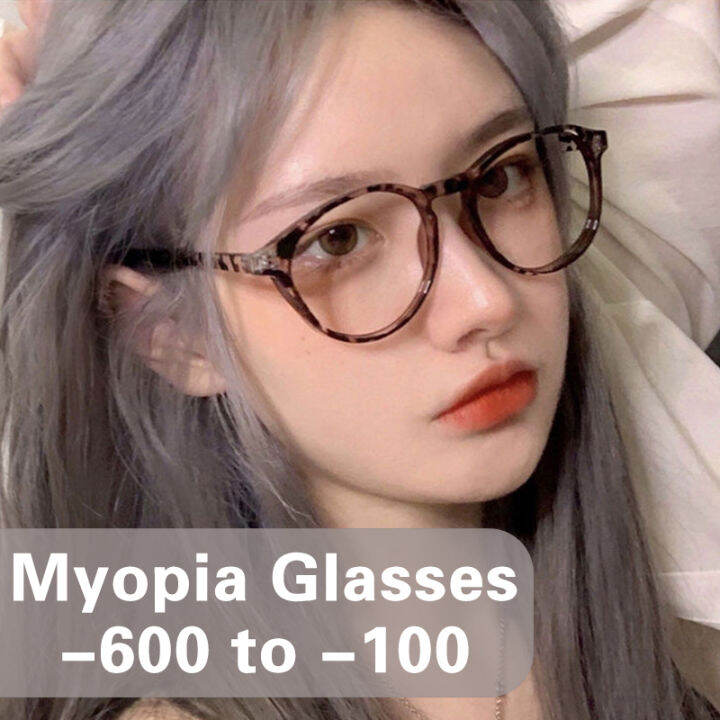 Kacamata Miopia 6.0 To-1.0, Kacamata Optik Bingkai Motif Macan Tutul