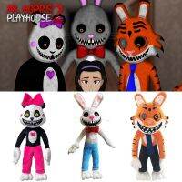 Mr.hopps Playhouse 2ตุ๊กตาหนานุ่มเกมสยองขวัญ Plushie Mr Hoppp Mr ลาย Miss Bo ยัดไส้สัตว์เสือ Rait แพนด้าพัดลมสำหรับเด็กๆของขวัญ