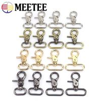 2/4/10pcs Meetee 20-50mm Luggage Strap Metal Buckles Bags Lobster Carbines Swivel Trigger Snap Hook Collar Clasp DIY Accessories Bag Accessories