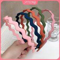 AISHGMorandi Color Wide Side Toothed Wave Frosted Headband สีสาวป่าแฟชั่นที่คาดผมเครื่องประดับผม