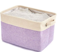 Dog Toys Storage Bins Canvas Collapsible Dog Accessories Storage Basket Bin Pet Organizer Box Perfect For Organizing Toys