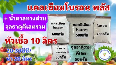 แคลเซียมโบรอน พลัส หัวเชื้อ 10 ลิตร ผสมน้ำได้ 10,000 ลิตร สุดคุ้ม เพิ่มผลผลิต ขั้วเหนียว ไม่ตกตะกอน