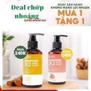 Mua 1 tặng 1 Dung dịch vệ sinh phụ nữ Giảm Ngứa Gel X2 Nano Nghệ Cỏ Cây