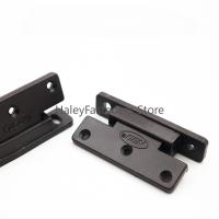 【CC】 4pcs Plastic Hinge Bisagra Flat Wardrobe Cupboard Cabinet Door Joint Hardware