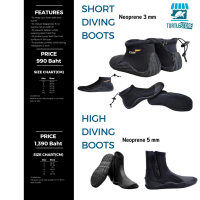 Diving Shoes รองเท้าดำน้ำ หรือเดินหาด สำหรับใส่ทับฟิน fullfoot ดำน้ำลึก พร้อมส่ง