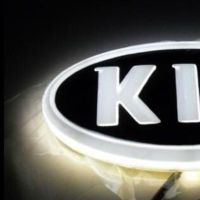 4D Car China 4D front logo light LED badge logo light luminous decorative light auto parts For Kia K5 SORENTO SOUL Freddy Cerato Bulbs  LEDs HIDs