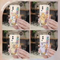 Cartoon Nordic wind Phone Case For VIVO IQOO NEO7/NEO7 SE Simplicity cute Anti drop airbag imitation leather soft shell