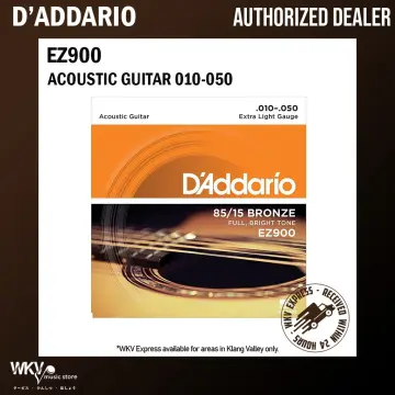D'Addario EZ900 Acoustic Strings Full Bright Tone 85/15