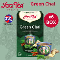 Yogi Tea Green Chai 17 teabag ชาเขียว สไตล์อินเดีย 17 ซอง  แพ็ค 6 กล่อง