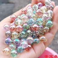 [COD] glossy round beads green onion powder through loose handmade beaded bag accessories materials