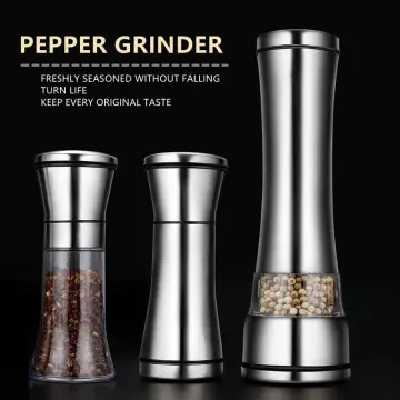 Salt and Pepper Grinder Manual Wood Grinder Machine Herb Spice Grinder  Adjustable Coarseness Kitchen Tools