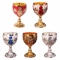 30ml White Wine Glasses Retro Goblet European Style Beverage Champagne Glasses