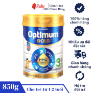 FREESHIP + VOUCHER MAX  Sữa bột Optimum Gold 3 850g cho trẻ từ 1 - 2 tuổi