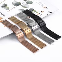 ❧♘✴ Stainless Steel Strap 18mm 20mm 22mm Universal Watchband For Milanese Watchband For Smart Watch Bracelet Watch Strap Replacement