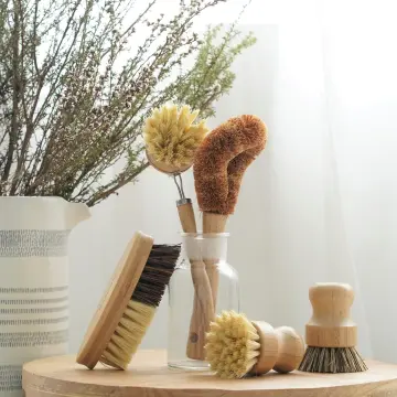 Bamboo Handle Cleaning Brush Scrubber Kitchen Pan Dish Bowl Pot Brush  Household - China Bamboo Dish Brush and Biodegradable price