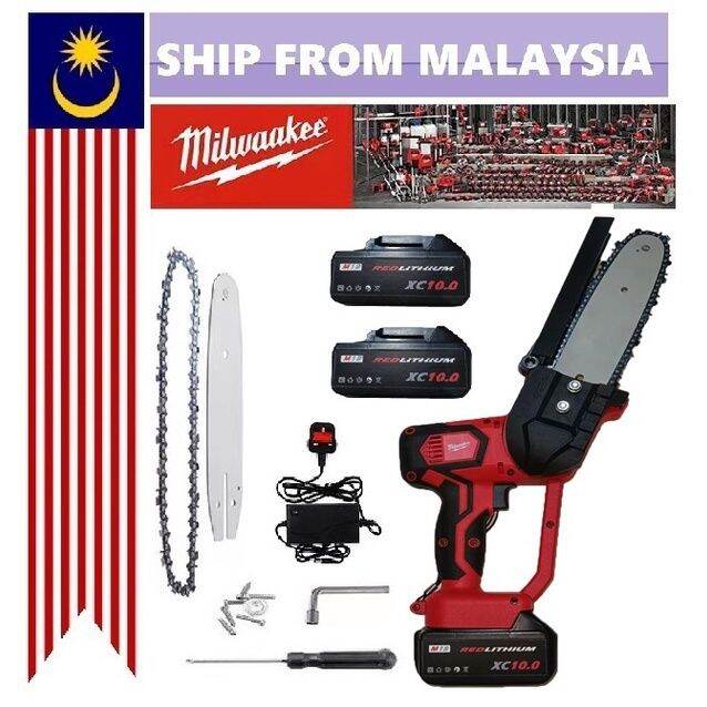 8Inch Cordless Electric Chainsaw Rechargeable Woodworking Power Tool