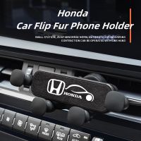 ที่วางโทรศัพท์มือถือ แต่งขนเฟอร์ สไตล์อิตาลี สําหรับ Honda Civic CRV BRV City Accord z