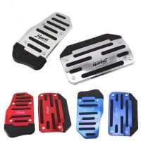 2PCS Universal Anti skid Pedal Car Pedals Kit Aluminum Alloy Non slip Foot Brake Cover Automatic Transmission Car Accessories