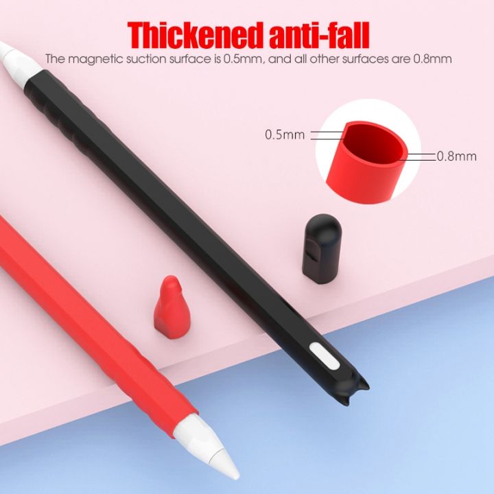 for-apple-pencil-2nd-generation-drop-resistant-cartoon-protective-pen-case-silicone-pen-case-white