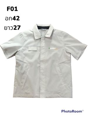 เสื้อช้อปช่างแขนสั้น เสื้อช้อปใส่ทำงาน สินค้ามือ2 จากญี่ปุ่น เกาหลี สภาพดี F01-F09