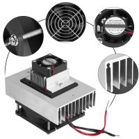 1Pcs DC12V Semiconductor Fridge/Refrigeration Cooling System DIY Kit Mini Air Conditioner Aluminum