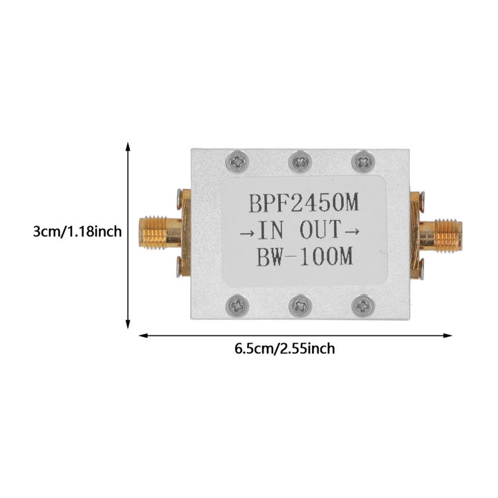 ตัวกรอง-bandpass-สัญญาณตัวกรอง-bandpass-2450mhz-สำหรับการสื่อสารอินเตอร์เฟซ-sma