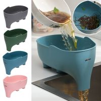 Elephant Kitchen Sink Drain Basket Vegetable Washing Basket Shelf Strainer Household Food Residue Colanders Fruit Storage Pot