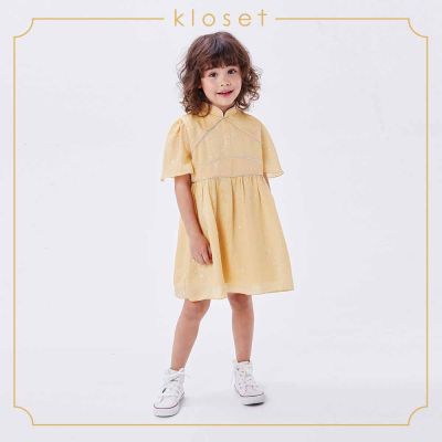 Kloset (SS19 - KD014) Star Print Dress เดรสชุดเด็ก ชุดเด็ก เสื้อผ้าเด็ก