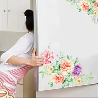 Flower Wall Stickers Home Decoration Room Decor Toilet Refrigerator Furniture Decals House Interior Christmas