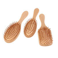 ?jiajia01? 1PC แปรงผมผู้หญิงนวดไม้ไผ่หวี Anti-Static comb styling Tools