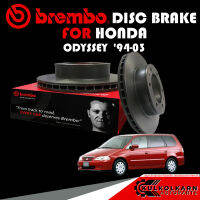 จานเบรกหน้า BREMBO HONDA ODYSSEY ปี 94-03 (09 6893 11)