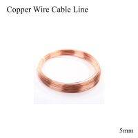 5mm 99.9 Pure Copper Electric Wire Purity Coil Winding Cable Line Cu Metal Sheet Foil Strip Band Belt Tape Strap Pad Plate