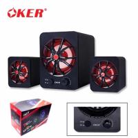 ??HOT!!ลดราคา?? OKER ลำโพง ไฟ7สี USB Desktop Speaker Micro 2.1 650W SP-832 (สีดำ)#1083 ##ที่ชาร์จ แท็บเล็ต ไร้สาย เสียง หูฟัง เคส .ลำโพง Wireless Bluetooth โทรศัพท์ USB ปลั๊ก เมาท์ HDMI .