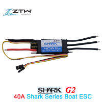 ZTW Shark 40A G2 BEC กันน้ำ Brushless Prammable ESC สำหรับเรือพร้อมระบบระบายความร้อนด้วยน้ำ