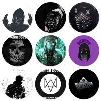 58mm Watch Dogs Icons Pins Badge Decoration Brooches Metal Badges For Backpack Decoration Fashion Brooches Pins