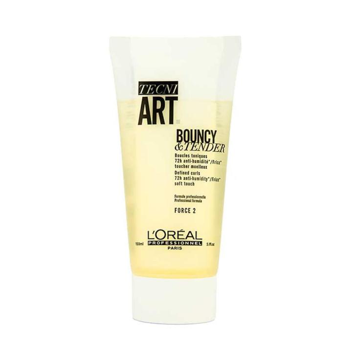 LOREAL Tecni.Art Bouncy & Tender 150ml ลอรีอัล เทคนิ.อาร์ต บาวน์ซี่ แอนด์ เทนเดอร์ 150 มล. ลอรีอัล ครีมจับลอนผมดัด