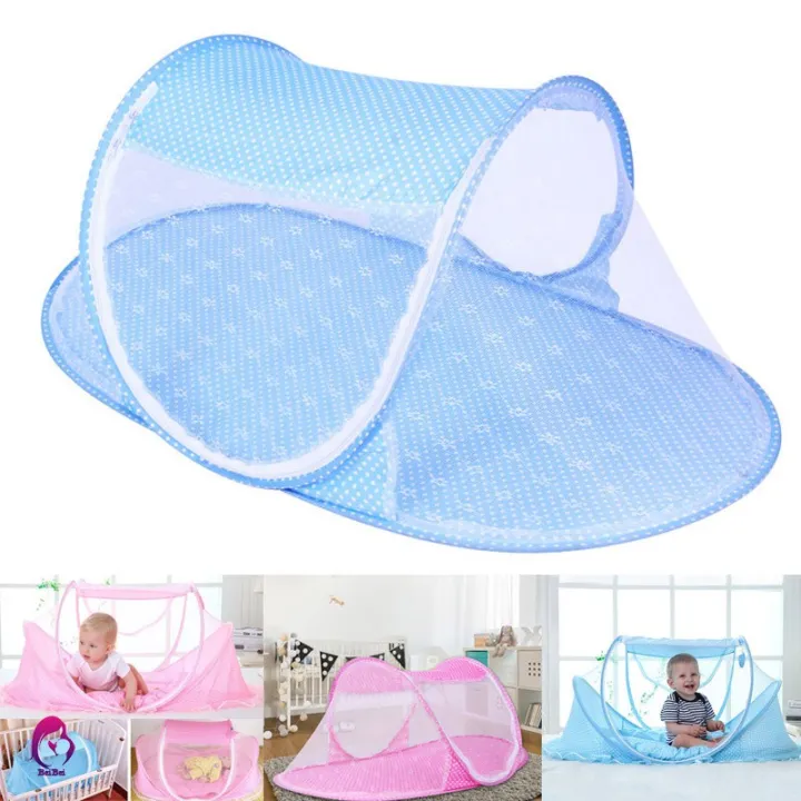 Baby Foldable Bed Anti Mosquito Net Crib No Installation Lazada Ph