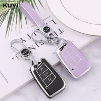 【ขายร้อน】 hcpdpqd Electroplate TPU รถ Remote Key Case Cover Shell สำหรับ VW Volkswagen Passat B8 Magotan Skoda Kodiaq Superb A7สมาร์ท Keyless