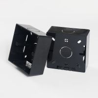 ✚✤✳ Black External Switch Socket Fittings for 86mm x 86mm Mounting Boxes EU Standard Switch Socket Wall Position Mounting Boxes
