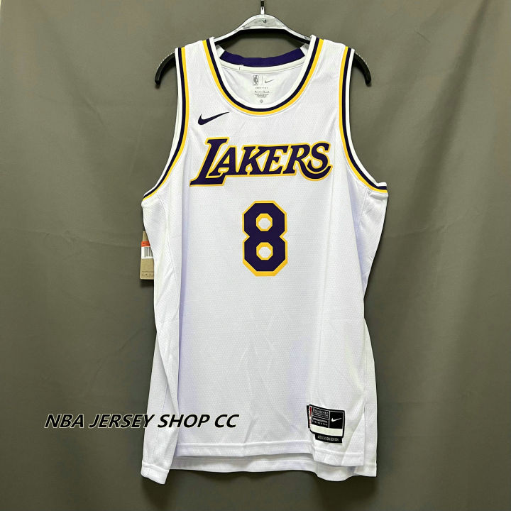 Men's Los Angeles Lakers Kobe Bryant #8 White Swingman Jersey - Association  Edition