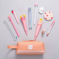 6 Colors Large Capacity Pencil Case Kawaii Pencilcase School Pen Case Supplies Pencil Bag School Box Pencils Pouch Stationery