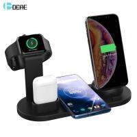 ZZOOI 3 in 1 Charging Dock Station For Apple Watch 6 iPhone 14 13 12 11 X XS XR 8 Airpods Pro Wireless Charger for Samsung S22 S21 S20