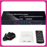 HDMI 4 Channel Multiplexer วิดีโอ4X1 Quad Multi-Viewer 1080P 4 Segmentation Multviewer แยกหน้าจอไร้รอยต่อพีซีไปยังทีวีกล้อง