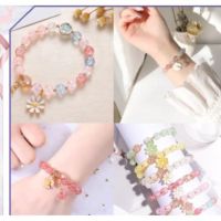 COD SDGREYRTYT Crystal Beads Bracelet Daisy Crystal Beads Cute Girly Fashion Accessories Simple Design