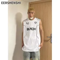 EERSHENSHI ผู้ชายแขนสั้น ทันสมัยเสื้อคอกว้างใหม่