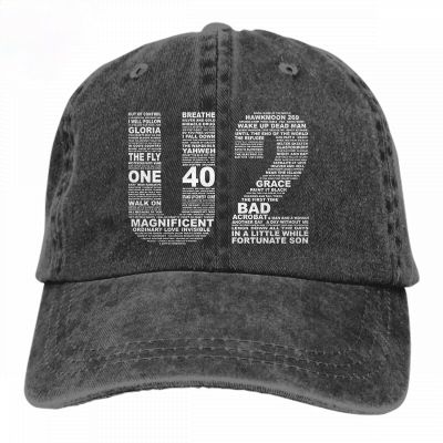 2023 New Fashion  Best Selling U2 Band Hat Adjustable Denim Cap Baseball Cap，Contact the seller for personalized customization of the logo