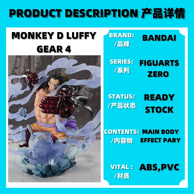 One Piece FiguartsZERO Extra Battle Monkey D. Luffy (Gear 4) Battle of  Monsters on Onigashima