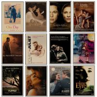 53 Classic Love Movie Posters-วันเดียว,โรมิโอและจูเลียต,Jane Eyre, Titanic, Beautiful Life Vintage Retro Kraft Poster Liyanhong2