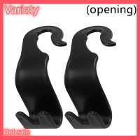 Variety ✨Hot Sale✨ เบาะรถด้านหลังตะขอ Universal HEAD Rack Auto Parts ชั้นวางแบบพกพาในร่ม