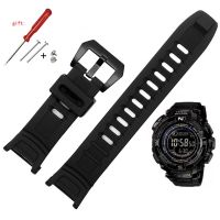 Resin Sport Strap For Casio G-Shock PRW1500 PRG-130Y  Men Waterproof Rubber Replace Bracelet Mountaineering Series Watch Band